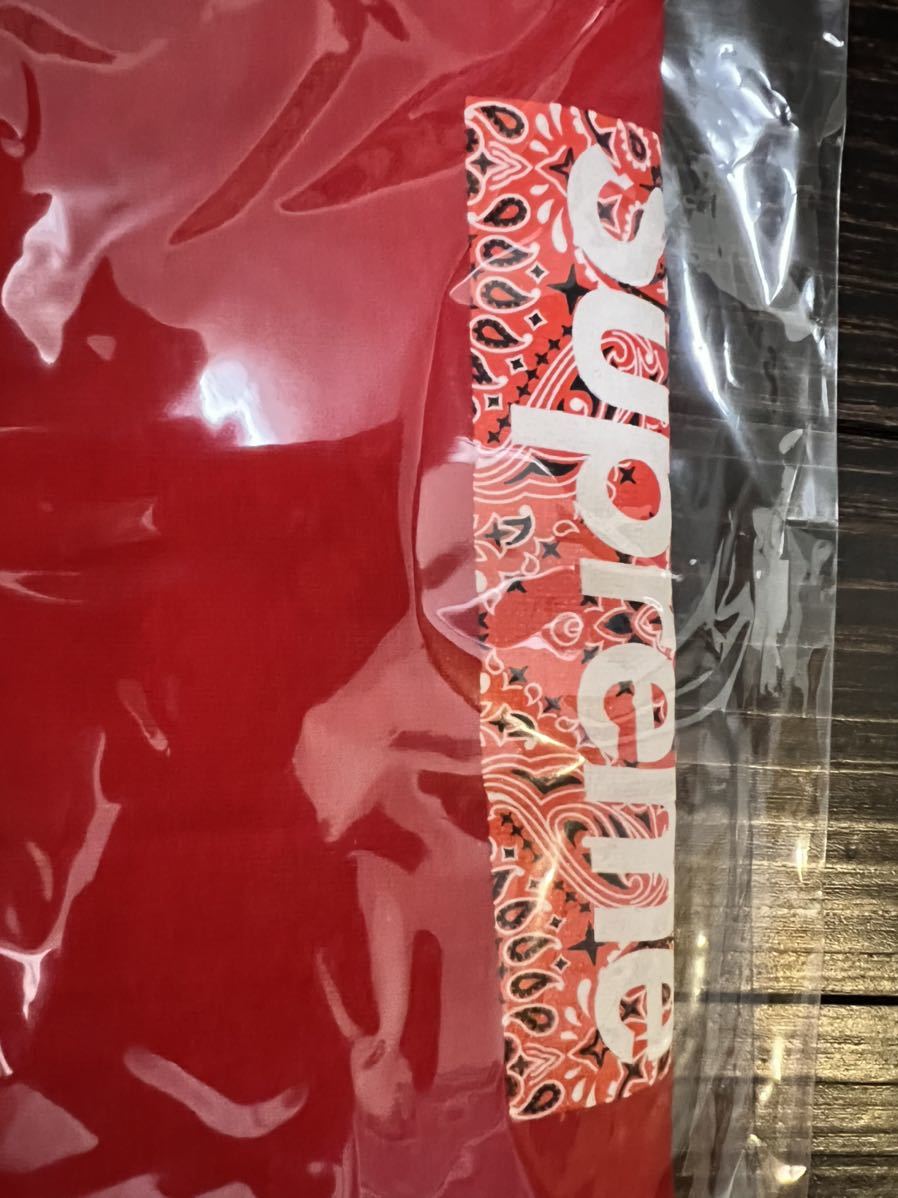 supreme bandana box logo tee シュプリーム　バンダナ　　ペイズリー　ボックス　ロゴ　Ｔ　未開封　未使用品_画像1