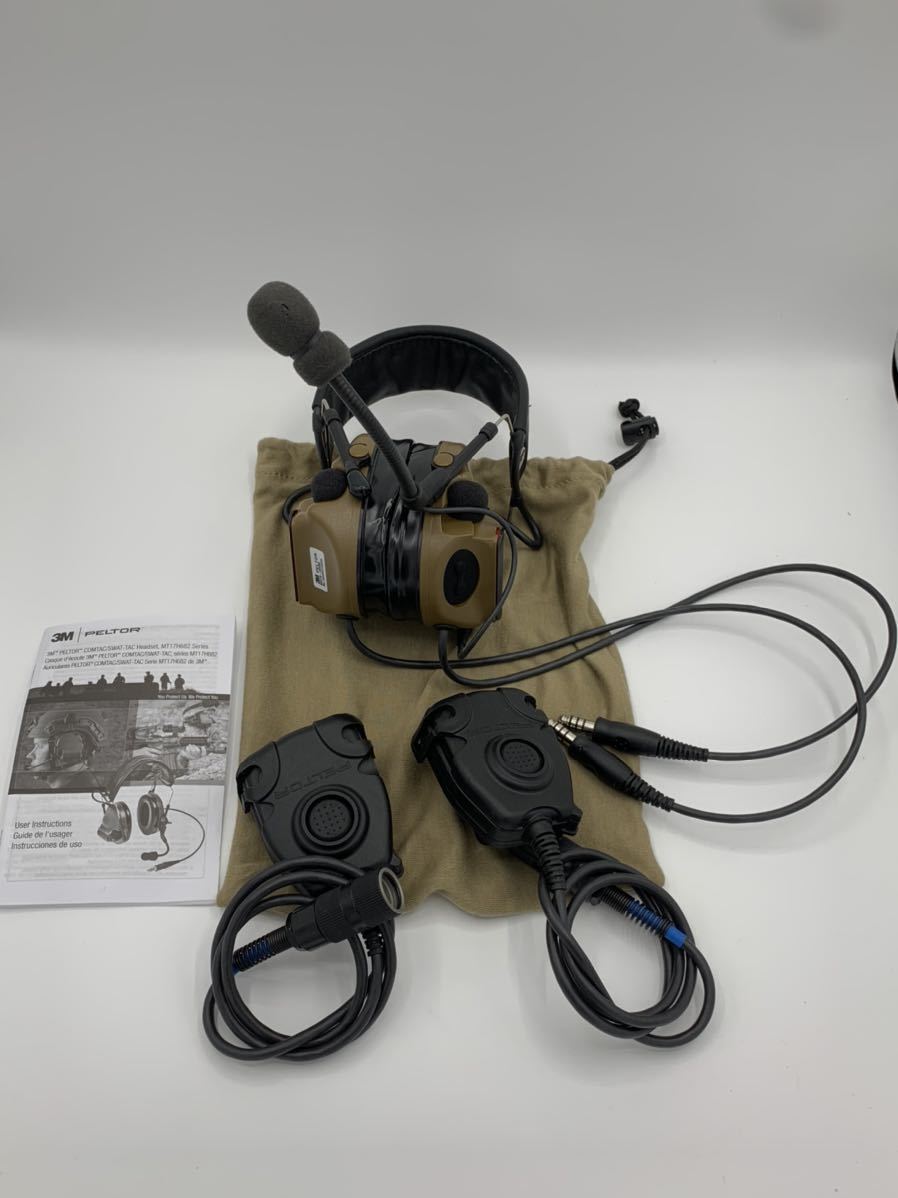 実物 PELTOR COMTAC Ⅲ DUALコヨーテブラウン ペルター 米軍特殊部隊