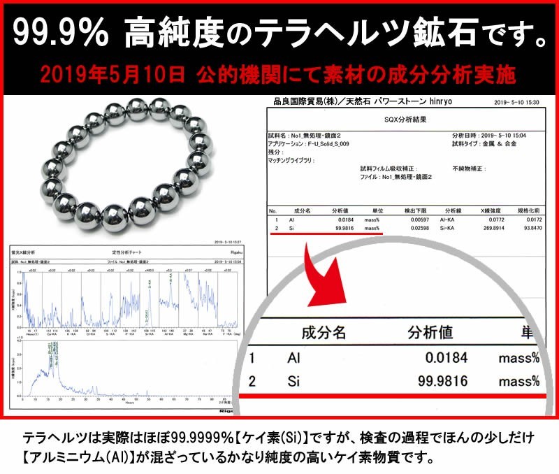 天然石 パワーストーン　g3-1728C　8mm A 1粒売り テラヘルツ 128面カット ミラーボールカット 公的機関にて検査済み 送料無料有_画像3