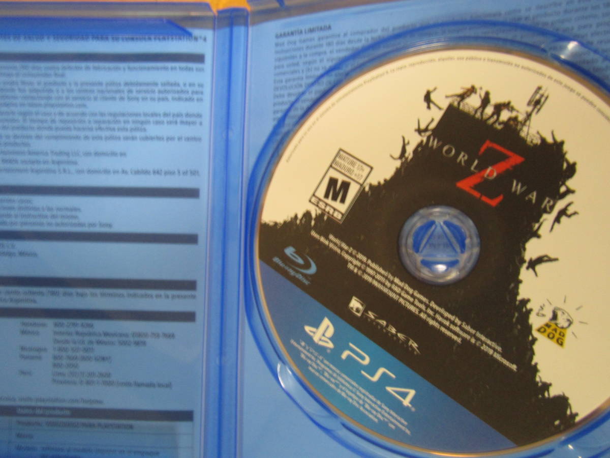 PS4 ワールドウォーZ WORLD WAR Z 北米版 送料無料