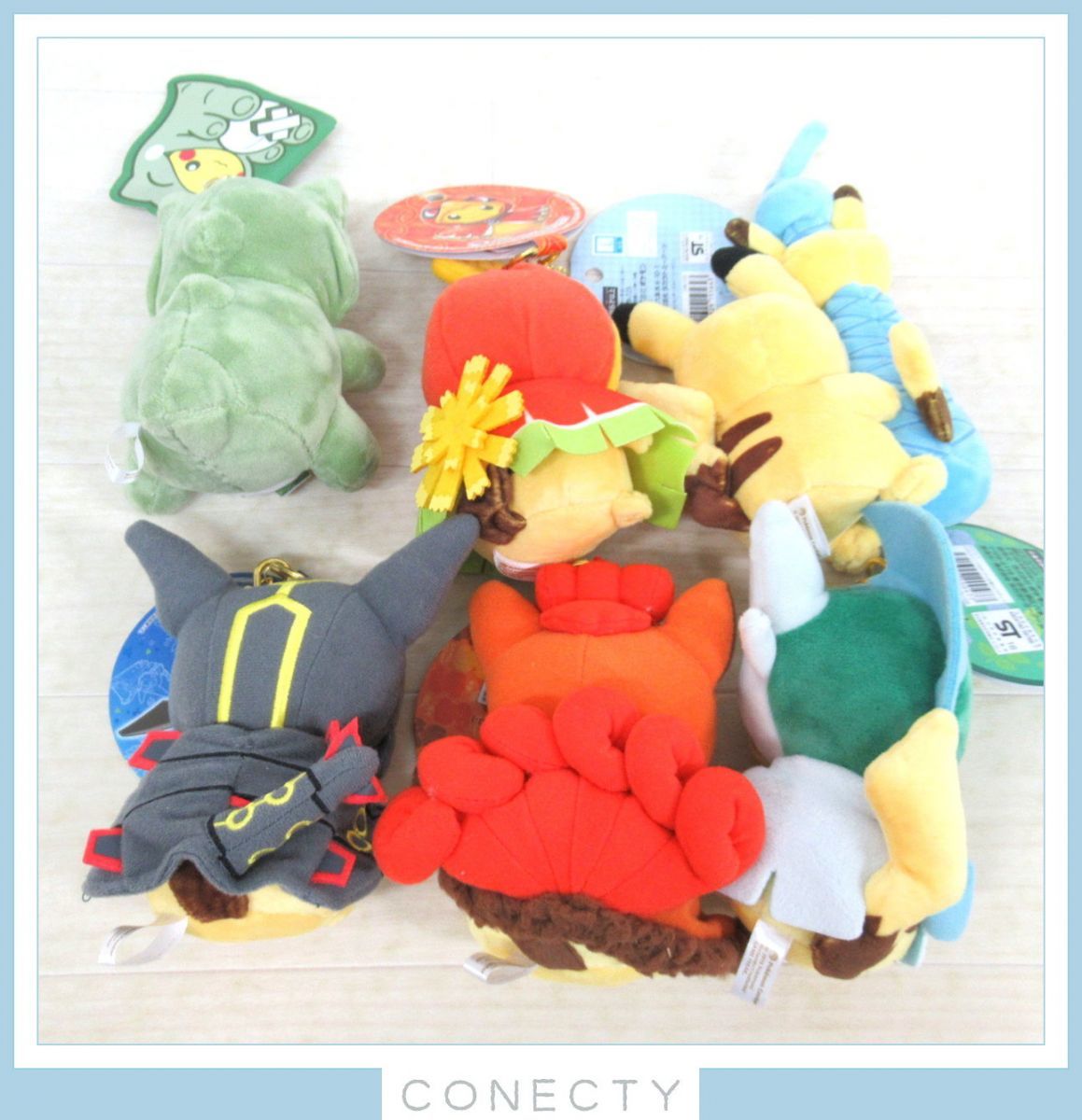 良品】 ポケモンセンター ピカチュウ ぬいぐるみ マスコット6点 良品】 ポケモンセンター ピカチュウ ぬいぐるみ マスコット6点