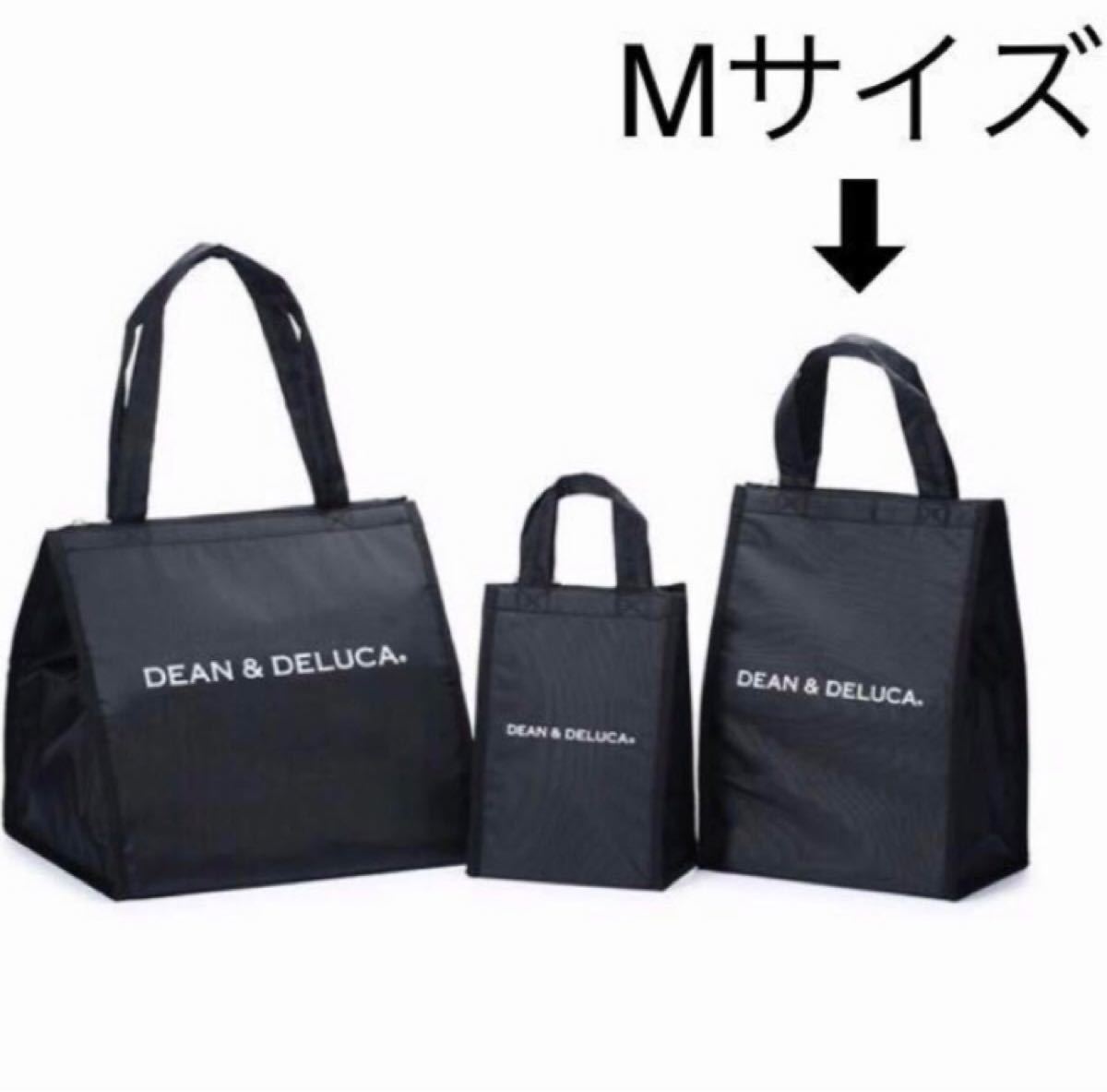 新品 DEAN&DELUCA ブラック 黒 ディーンアンド デルーカ D&D 保冷バッグ　クーラーバッグ　M