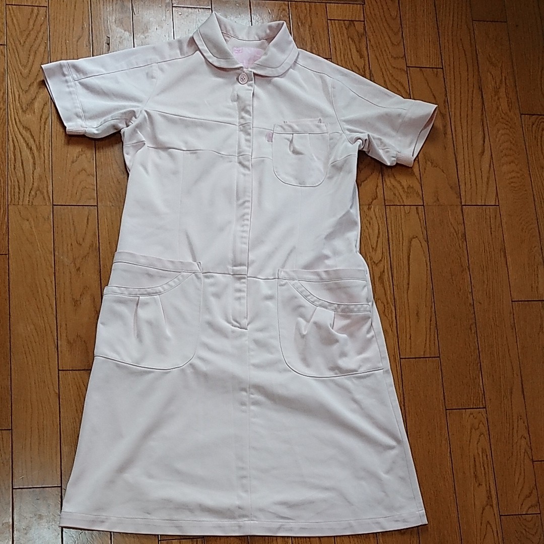 CHITOSE ミズノ製 ナース服 ナースワンピース 医療服 ピンク Lサイズ MZ0042 