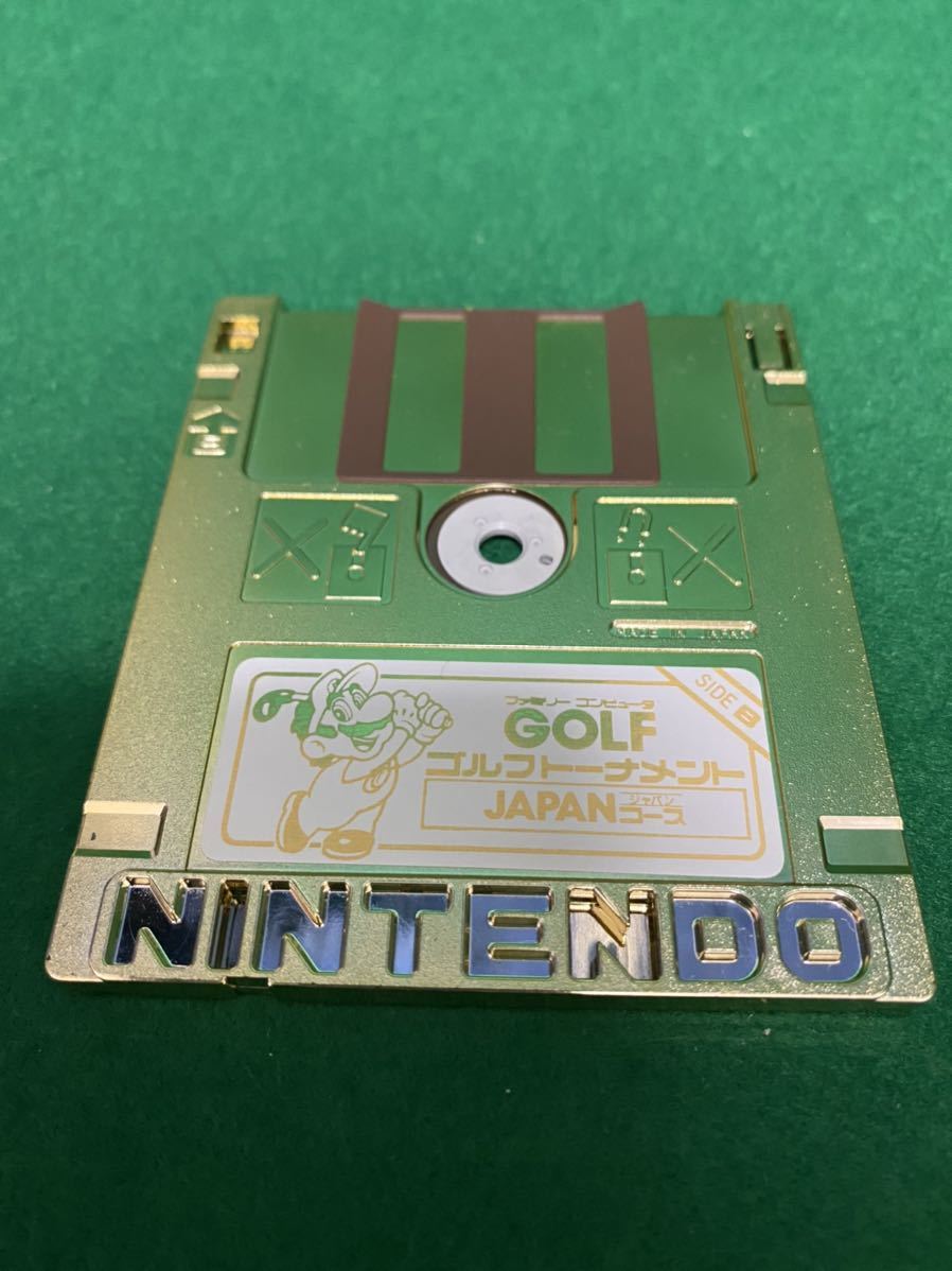 ゴルフ USコース ゴールドディスク ファミリーコンピュータ ディスク