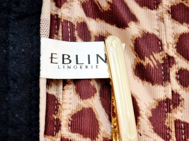 CA9-481＃//EBLIN*エブリン*85Bサイズ*ボーン入りで寄せ上げ効果バツグン*納得の補正力*インパクト大のヒョウ柄*ロングブラ※▲_画像4