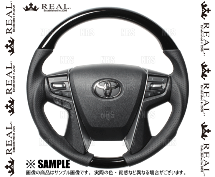 REAL レアル プレミアム (ラウンドシェイプ/ピアノブラック/ブラックユーロステッチ) クラウン マジェスタ GWS214/AWS215 (H30P-PBW-BK 31,103円