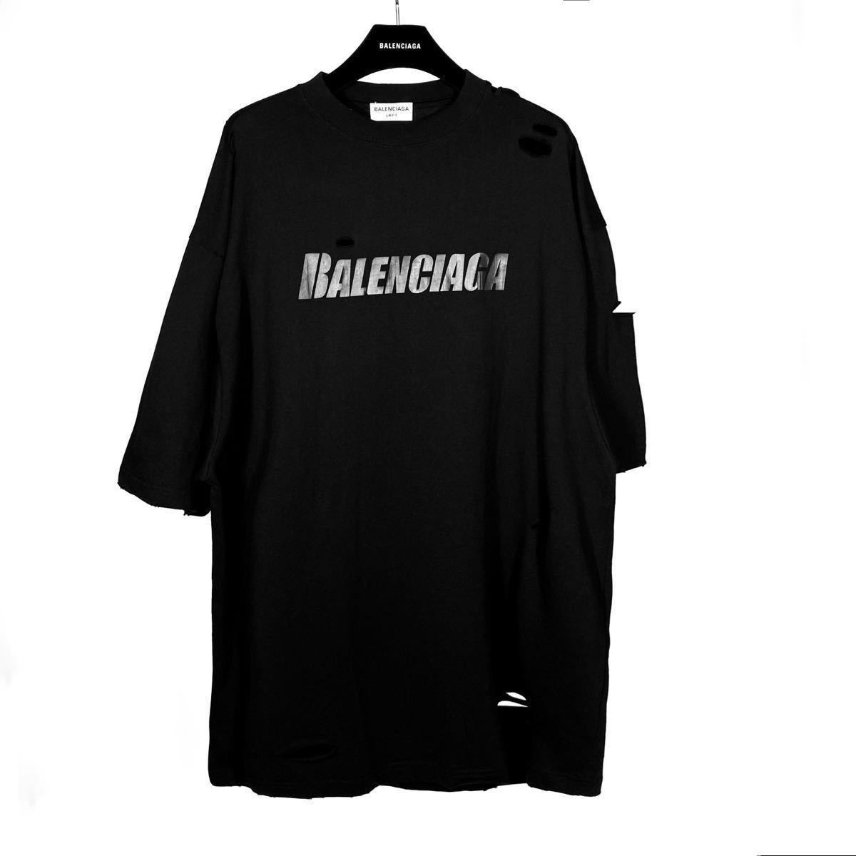 BALENCIAGA(バレンシアガ)ダメージロゴ Tシャツ男女兼用|Yahoo BALENCIAGA(バレンシアガ)ダメージロゴ Tシャツ男女兼用|Yahoo