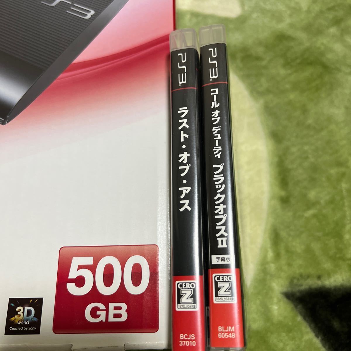 PlayStation3　CECH-4000C　500GB/コントローラー　箱破損あり