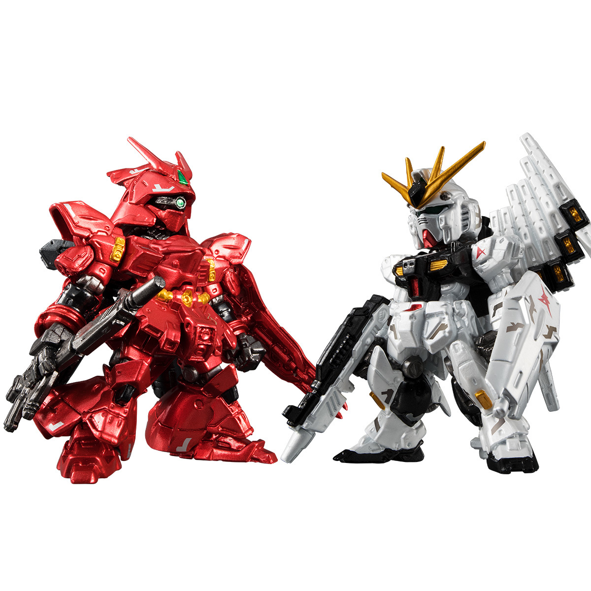 バンダイ　食玩 FW GUNDAM CONVERGE:CORE ニューガンダム＆サザビー（メタリックver.）【プレミアムバンダイ限定】新品未開封品