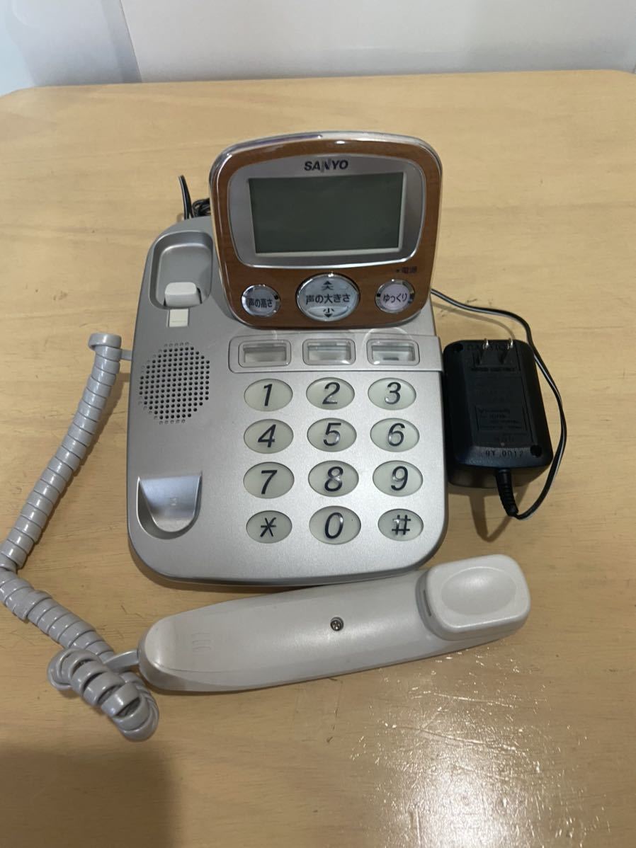 帯電防止処理加工 SANYO 骨伝導電話機「聞こえにくかった声が聞こえ