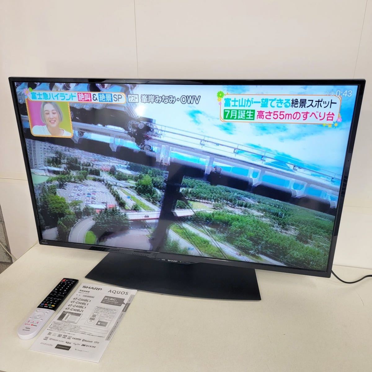 SHARP シャープ 液晶カラーテレビ 4T-C40BJ1 4K対応 40インチ液晶 2019