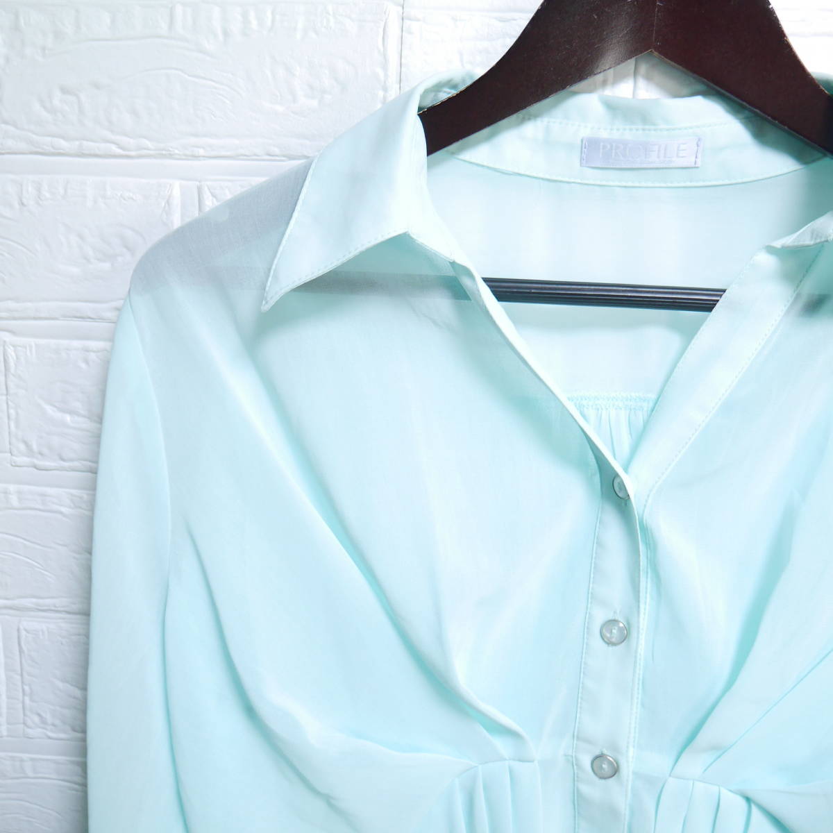 A471 * PROFILE | profile blouse tunic light blue used size 38