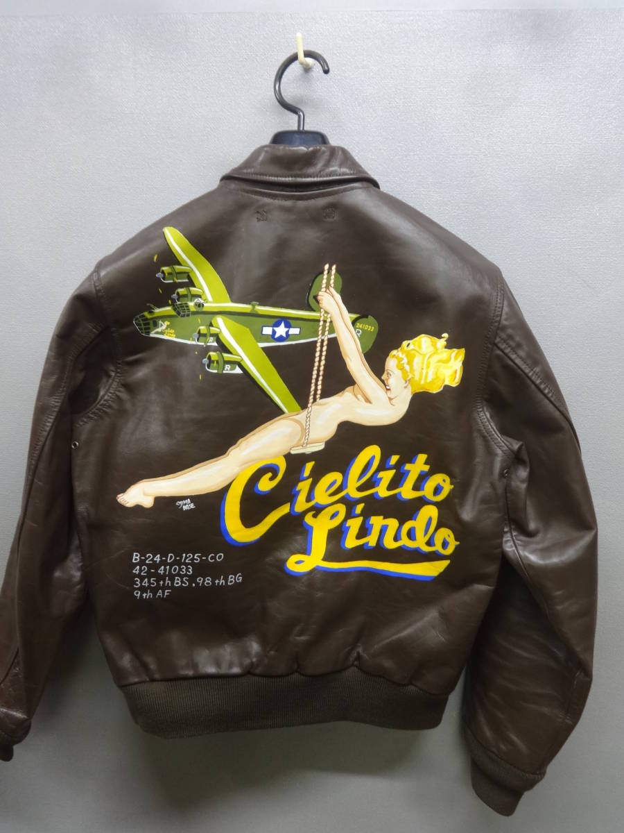 A-2/馬革/B-24リベレーター/ハンドペイント/美品/Mサイズ - www.otoch