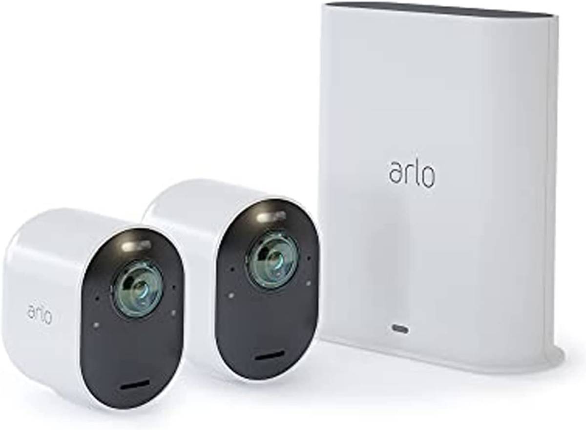 【送料無料】Arlo Ultra 2 スポットライトワイヤレスセキュリティカメラ 2台セット_画像1