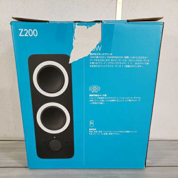 408y0802★ロジクール PCスピーカー Z200nBK スピーカー ステレオ ブラック 3.5mm入力 PC iPhone Android Z200n PC スピーカー 国内正規品_画像6