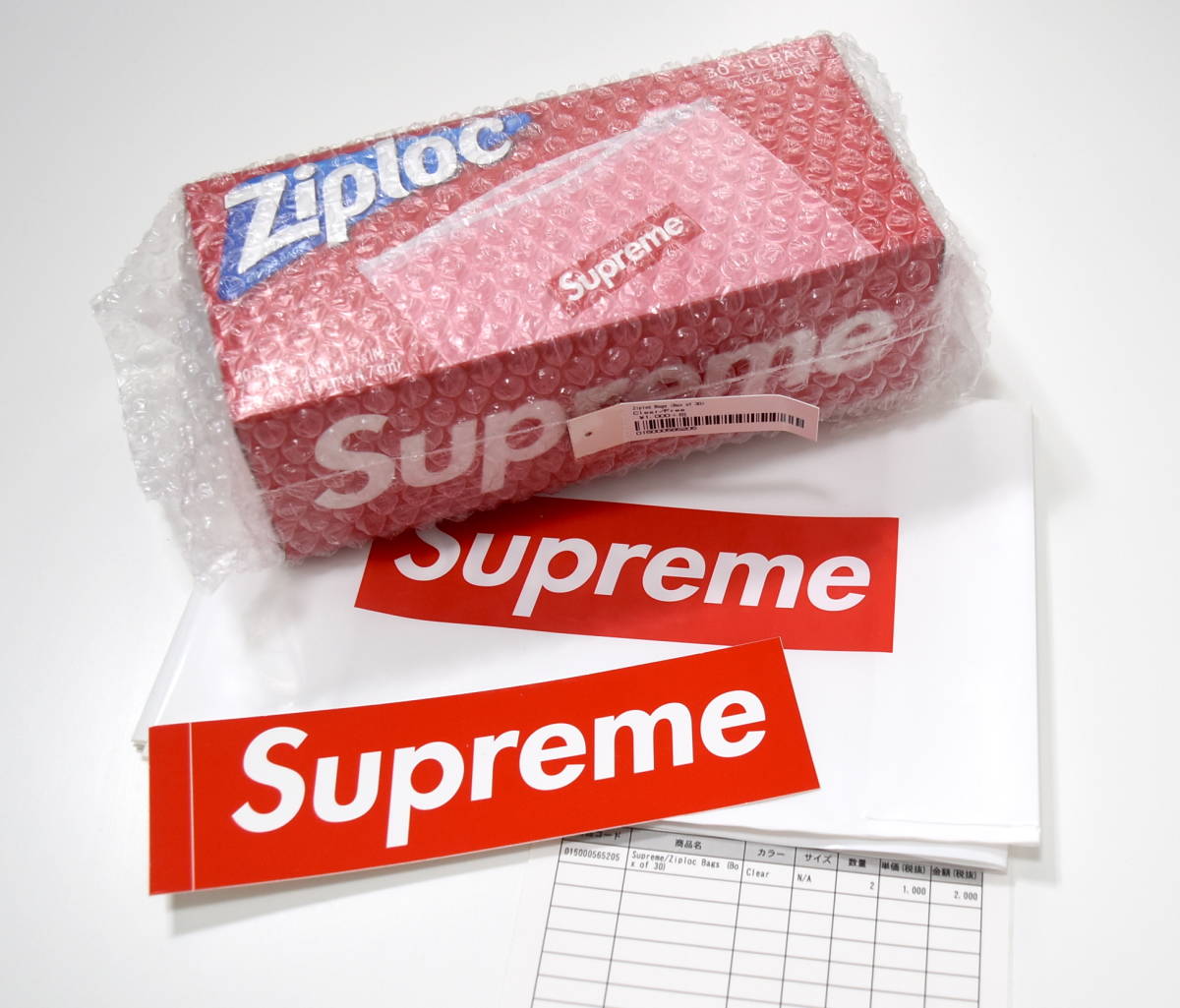 2022年最新海外 Supreme Ziploc シュプリーム ジップロック 5枚