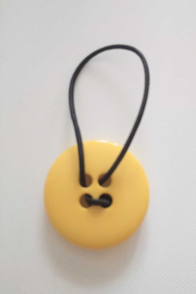  new goods unused yellow button hair elastic 