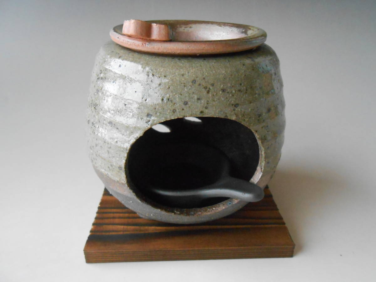 .. series! stone dragon kiln *... tea censer * L1618 new goods relaxation aroma candle Tokoname . fragrance gift 