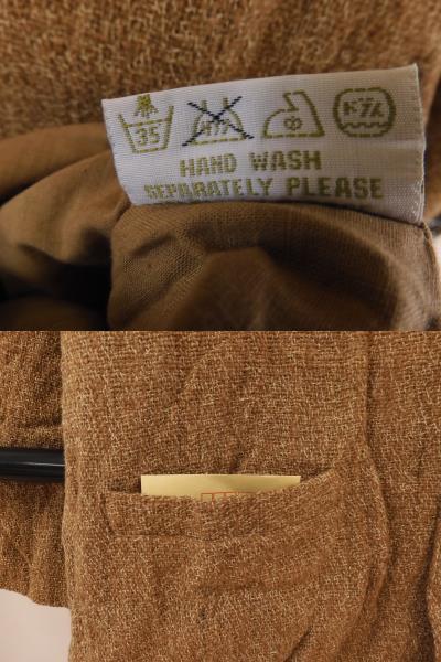 ＜銀の斧＞木綿・インドの手織り生地で作ったグランピエのジャケット・未使用品・綿の裏地付き・ゆったりサイズ・秋にぴったり_画像5