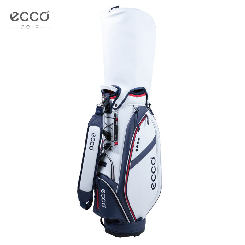 ECCO GOLF エコーゴルフ キャディバッグ ECC003 ホワイト 9型 3.5kg 47インチ対応 口枠5分割 CB309