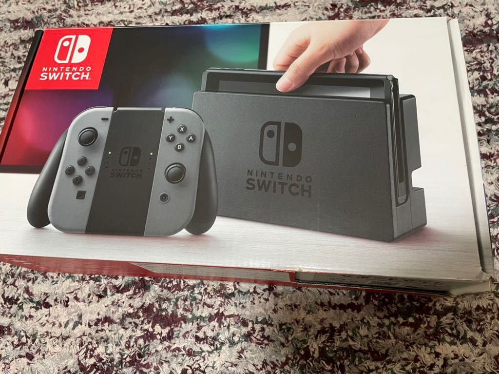 送料無料 Nintendo Switch ニンテンドースイッチ 箱のみ 外箱 内箱 化粧箱 グレー