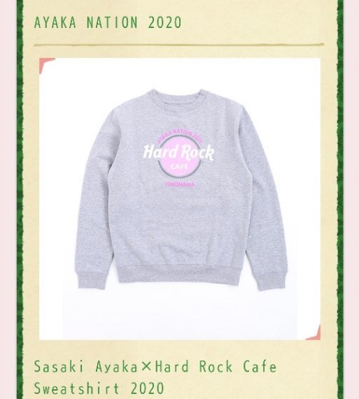 ももクロ あーりん コラボ スウェット Sasaki Ayaka×Hard Rock Cafe Sweatshirt 2020 S