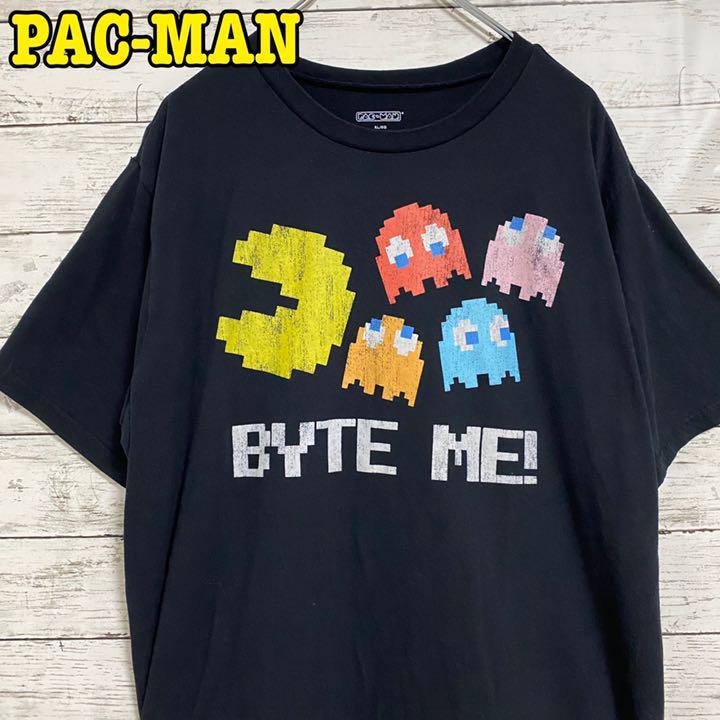 【入手困難】PAC-MAN パックマン Tシャツ レア 半袖 夏服 ビッグプリント 入手困難 ゲーム 海外 輸入 ゆったり オーバーサイズ