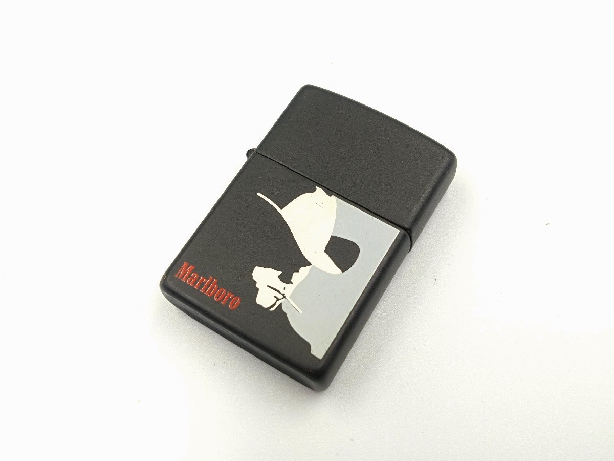 良品 Zippo/ジッポー オイルライター マルボロカウボーイ モノクロ