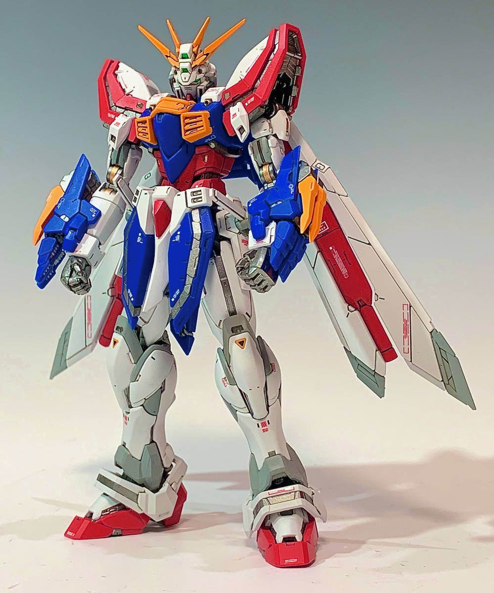 RG 1/144 GF13-017NJII ゴッドガンダム 爆熱塗装 完成品 (機動武闘伝G