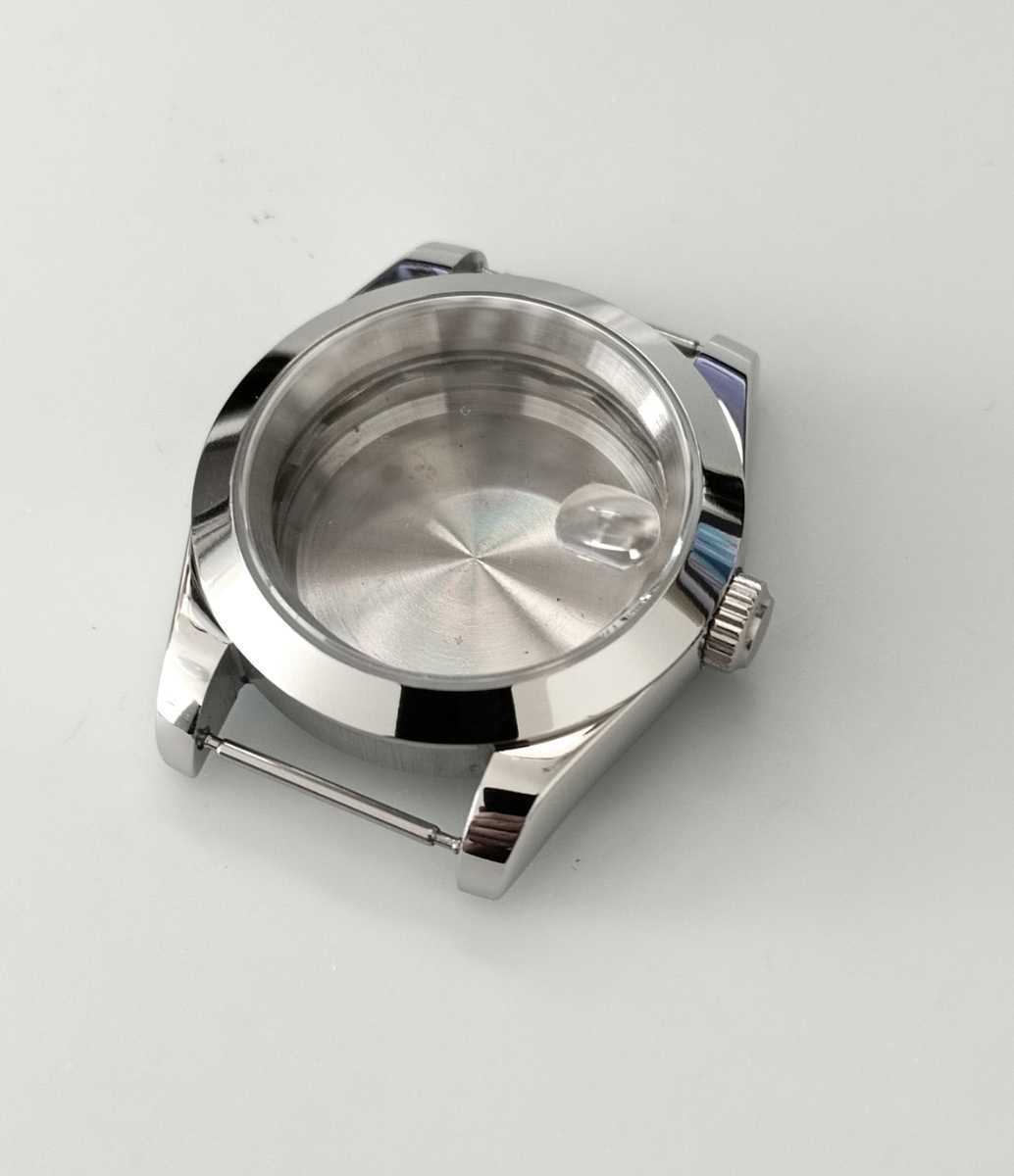 39mm デイト 腕時計 ケース プレーンベゼル【対応ムーブメント】SEIKO NH35/NH36/4R35/4R36 セイコー