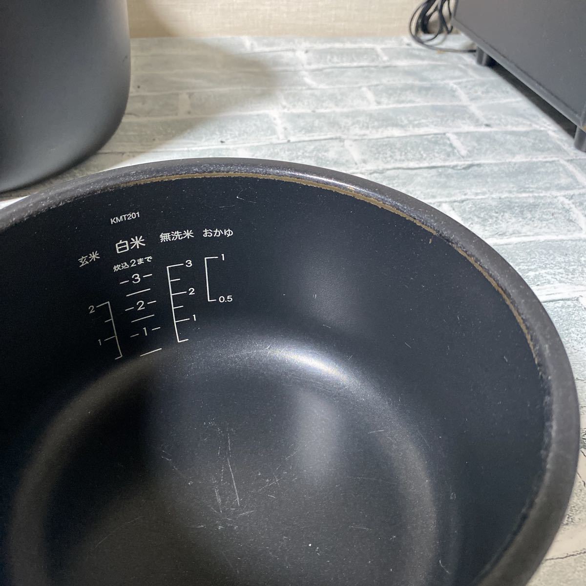 BALMUDA the Gohan バルミューダ 3合炊き K03A-BK 電気炊飯器 現状品