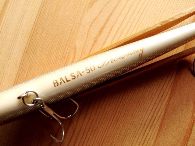 SAURUS「BALSA50 ”Brownny 11㎝”　Gパール/Silver（ワカサギっぽい）」＠修理＆耐久塗装済み :初期ザウルス期_画像7