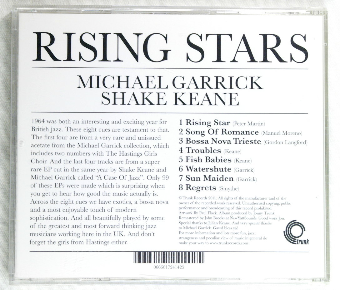 Michael Garrick / Shake Keane ”Rising Stars” 60's UKジャズ 輸入盤中古CD_画像3