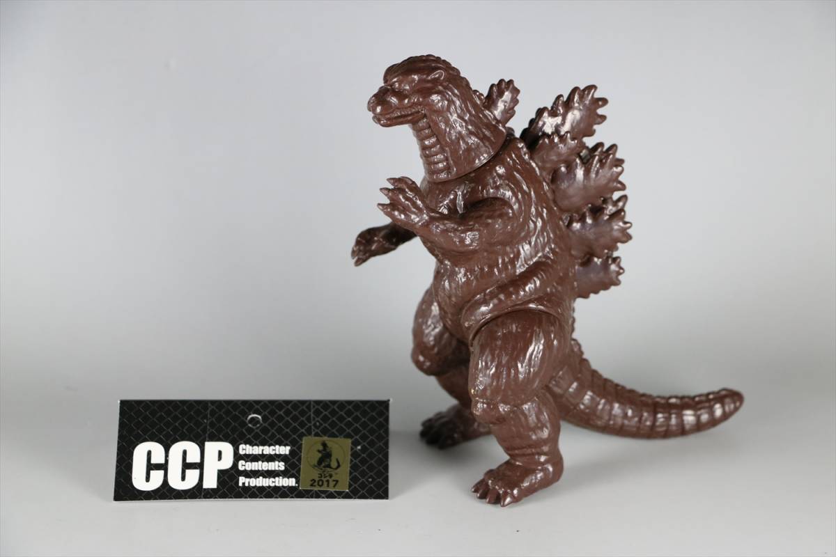 新品 WF ワンフェス イベント 限定品 特撮くじ CCP ミドルサイズ ゴジラ 茶 フィギュア 少年リック ソフビ ガレージキット ガレキ 即決_画像1