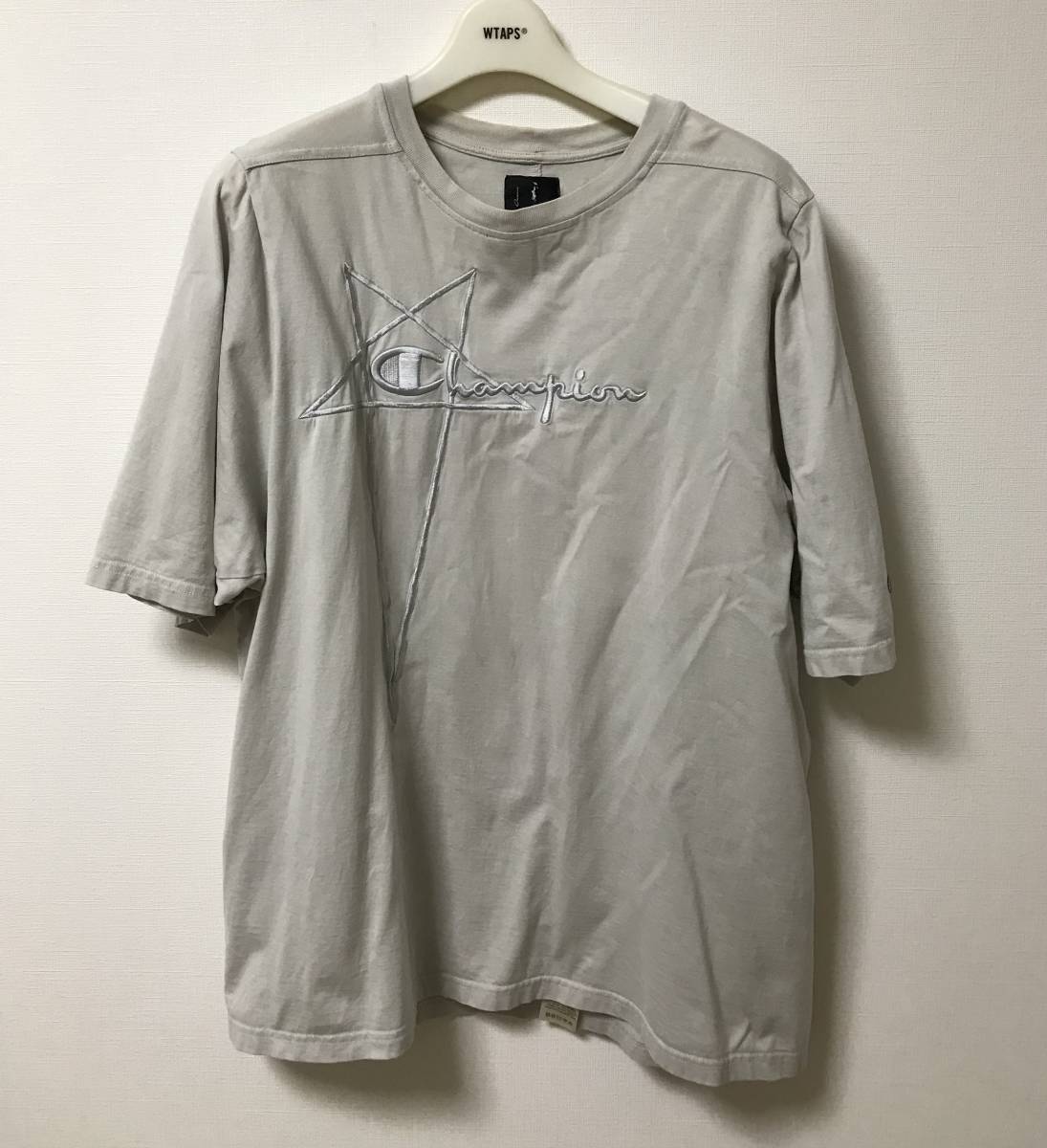 Rick owens×champion リックオウエンス 21ss オーバーサイズTシャツ