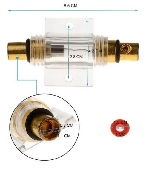  in line AGU fuse 40A( fuse holder less )! large electric current correspondence!