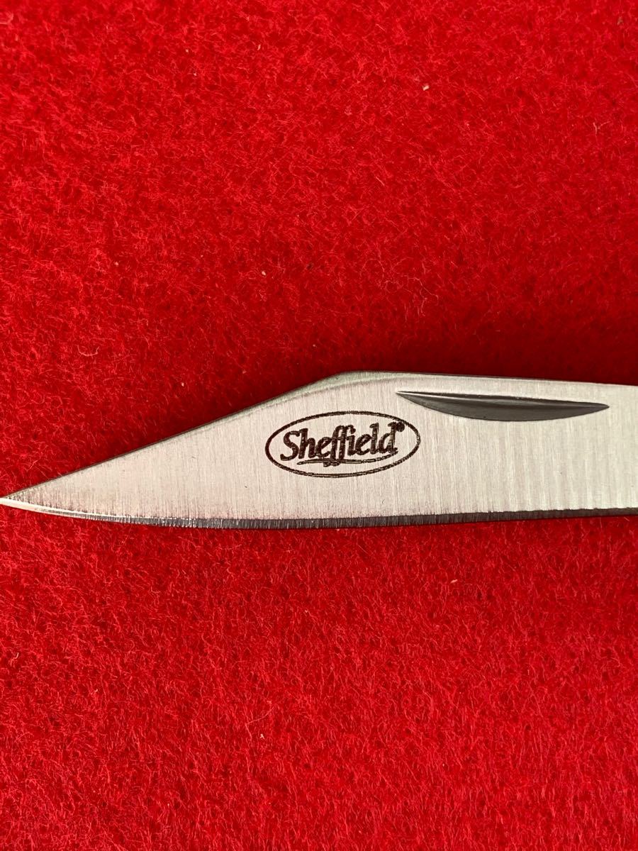 木製グリップSheffield knife シェフィールドポケットナイフ(C)