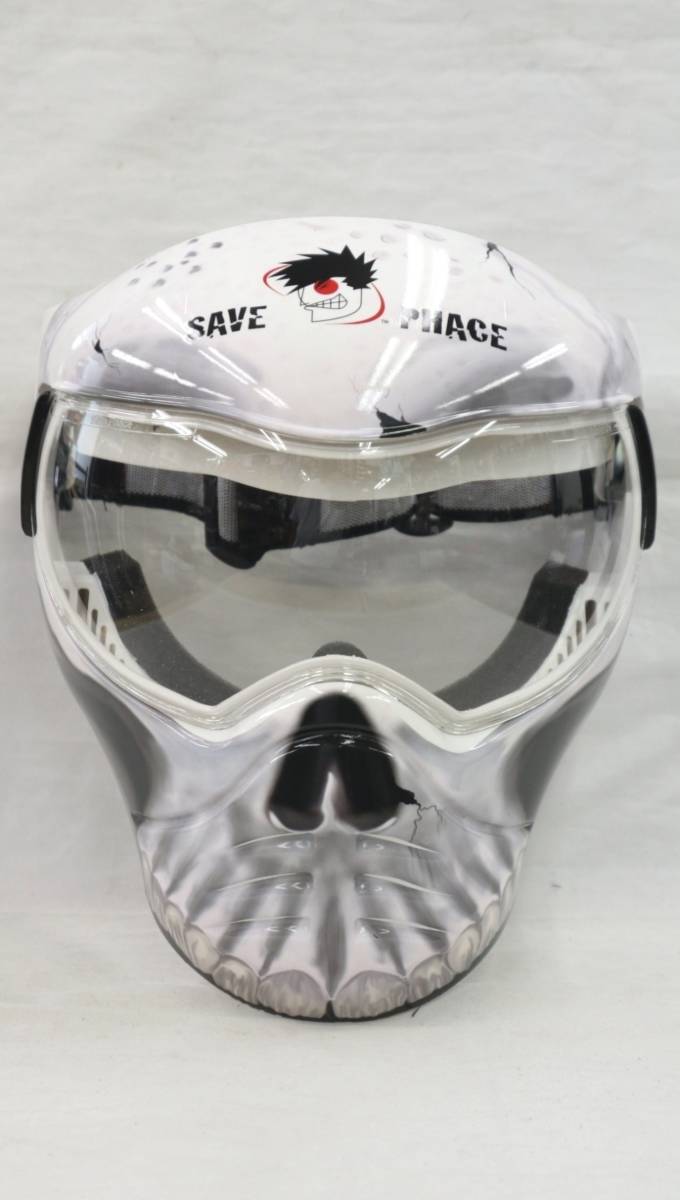  sport mask 2 white Skull UV coat save face 