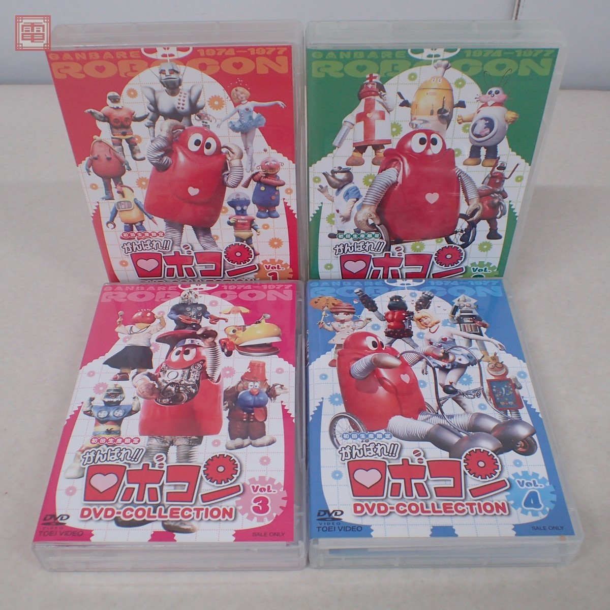 がんばれ!!ロボコン DVD-COLLECTION 全5巻の内 VOL.1～4 4巻セット