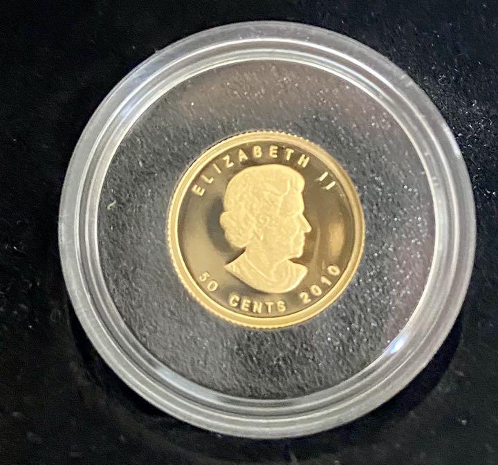 カナダ純金 コイン エリザベス金貨 1/25オンス-