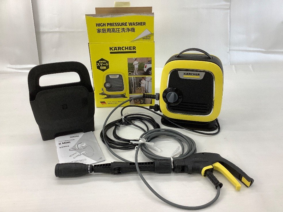 KARCHER ケルヒャー 家庭用高圧洗浄機 K MINI 動作/ノズル強弱切替確認