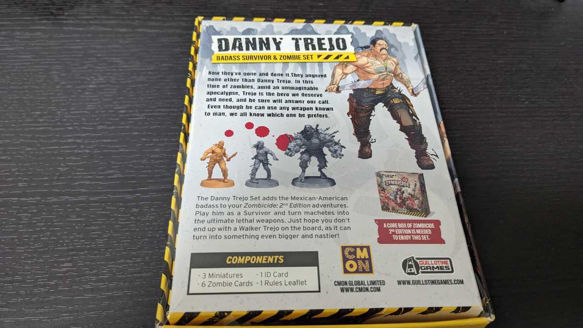 Zombicide 2nd Edition　拡張 キックスターター限定　Danny Trejo　ゾンビサイド　CMON _画像2