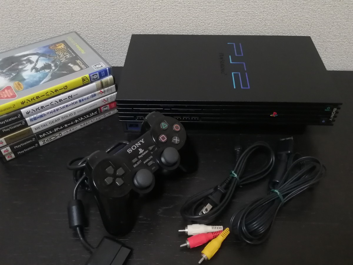 SONY   PlayStation2 ブラック SCPH-30000 本体 セット【動作確認済】