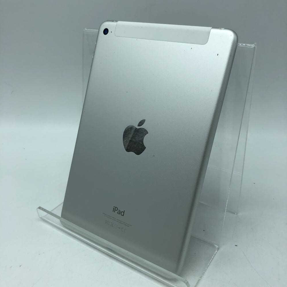 【中古】【do】Apple iPad mini 4 WiFi+Cellular 128GB シルバー SIM解 A1550 MK772J/A タブレット アップル[240019392244]_画像1