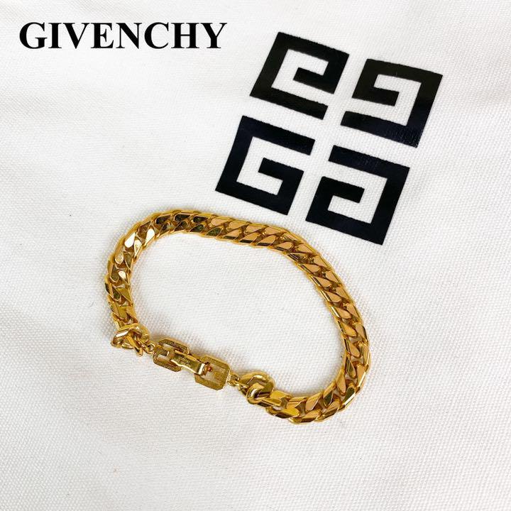 GIVENCHY 喜平チェーン 希少 ヴィンテージ ブレスレッド ゴールド 刻印