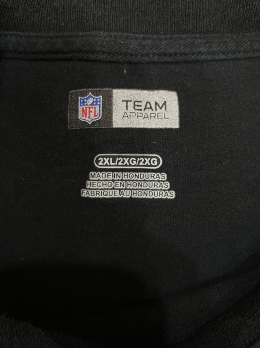 ★USA古着　PATRIOTS NFL Ｔシャツ 黒　BLACK 2XL 大きいサイズ