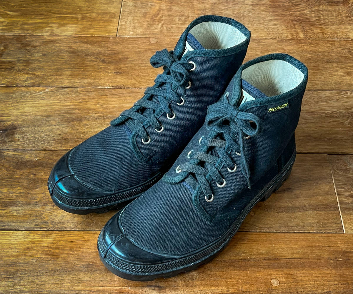 80年代◆PALLADIUM パラディウム◆フランス製 オリジナル◆パンパ ハイカット 黒◆サイズ41◆26.5〜27cm◆極美品◆ヴィンテージ◆ _状態は良好です