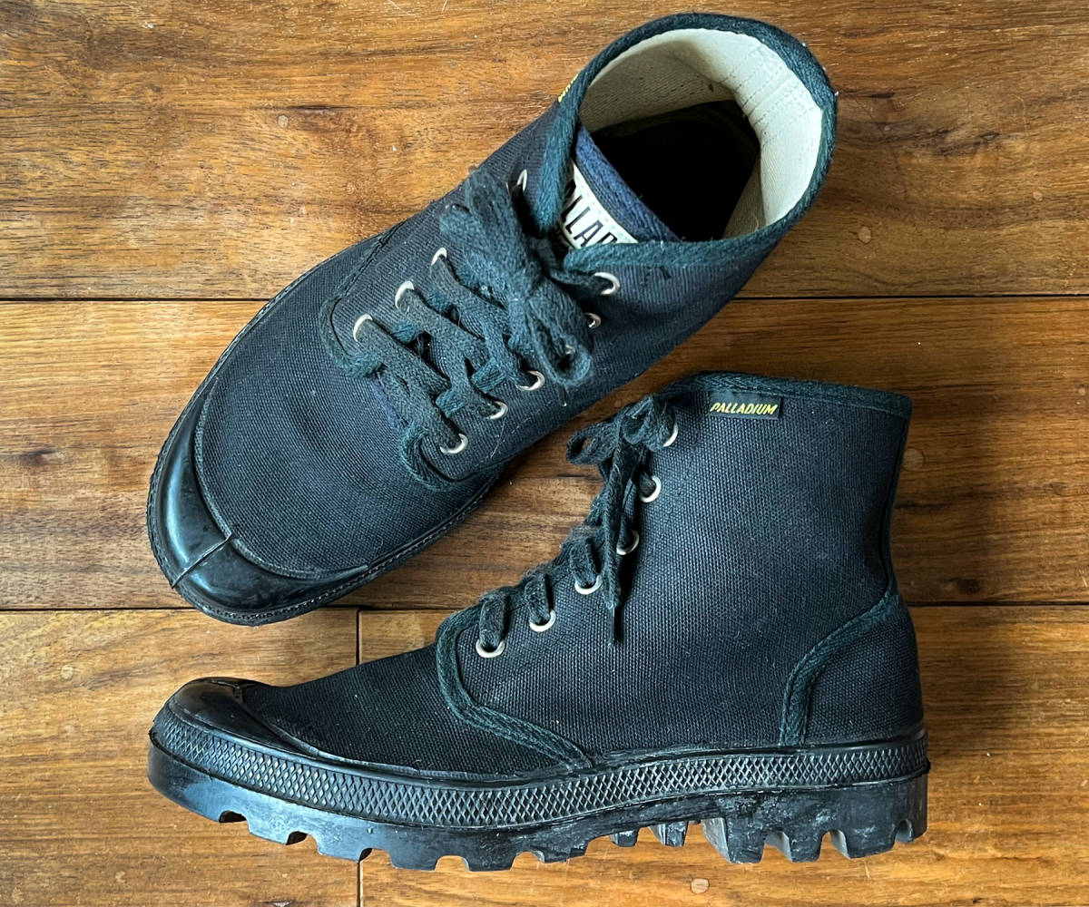 80年代◆PALLADIUM パラディウム◆フランス製 オリジナル◆パンパ ハイカット 黒◆サイズ41◆26.5〜27cm◆極美品◆ヴィンテージ◆ _パラディウム パンパハイカット