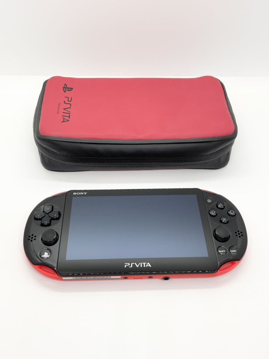 【極美品】PS Vita PCH-2000 Wi-Fiモデル レッドブラック
