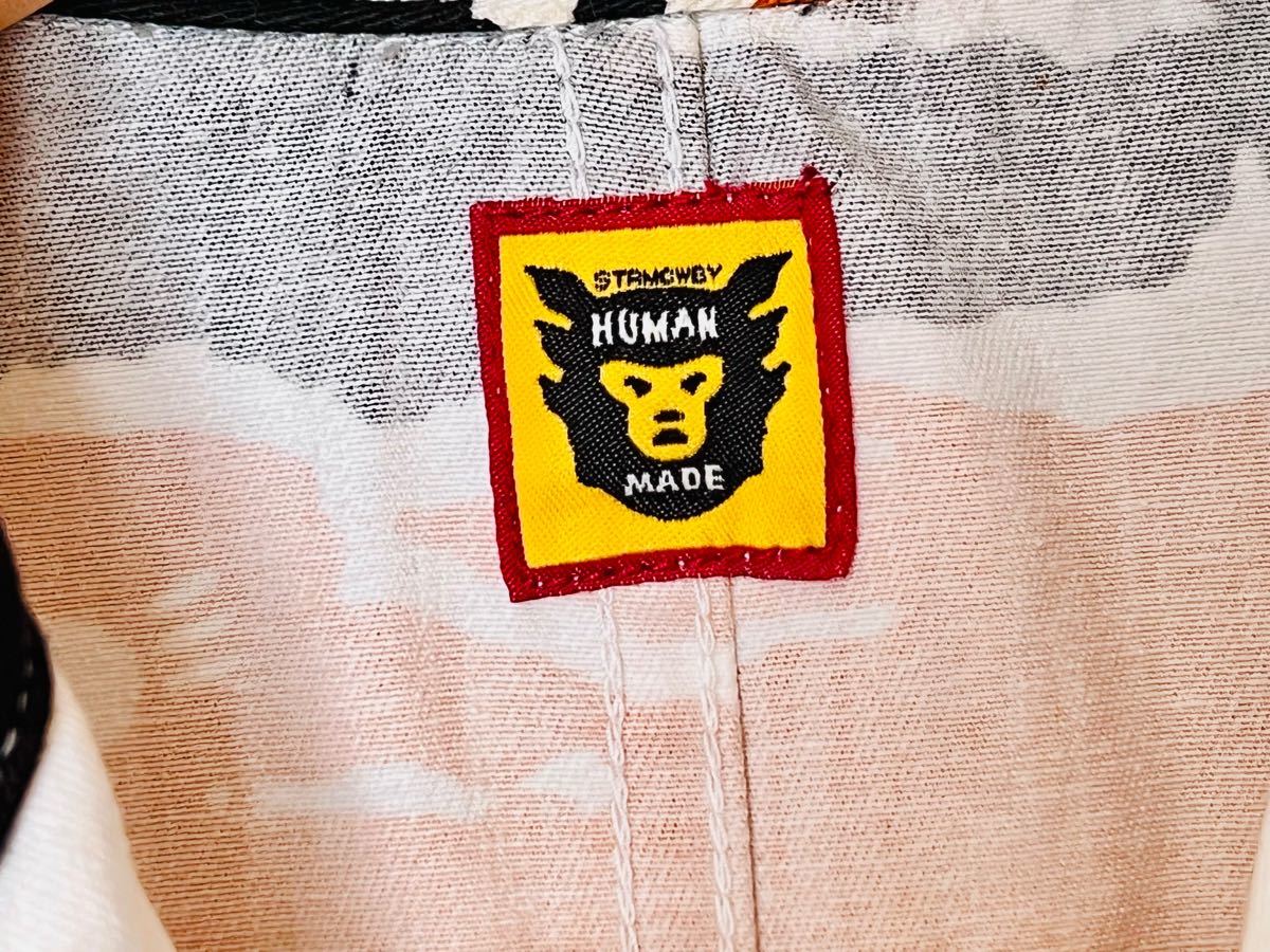 HUMAN MADE ヒューマンメイド テーラードジャケット メンズ Mサイズ 白 ホワイト×マルチカラー 虎柄